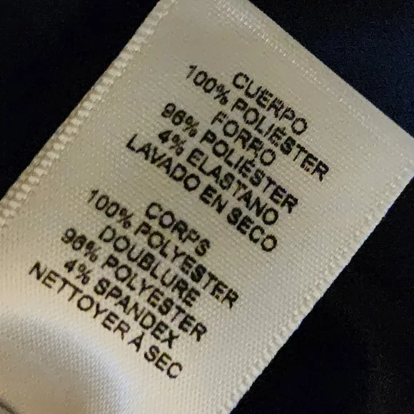 Eliza J Navy Blue Embellished High/Low Chiffon Dress - Picture 7 of 8